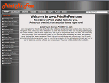 Tablet Screenshot of printmefree.com
